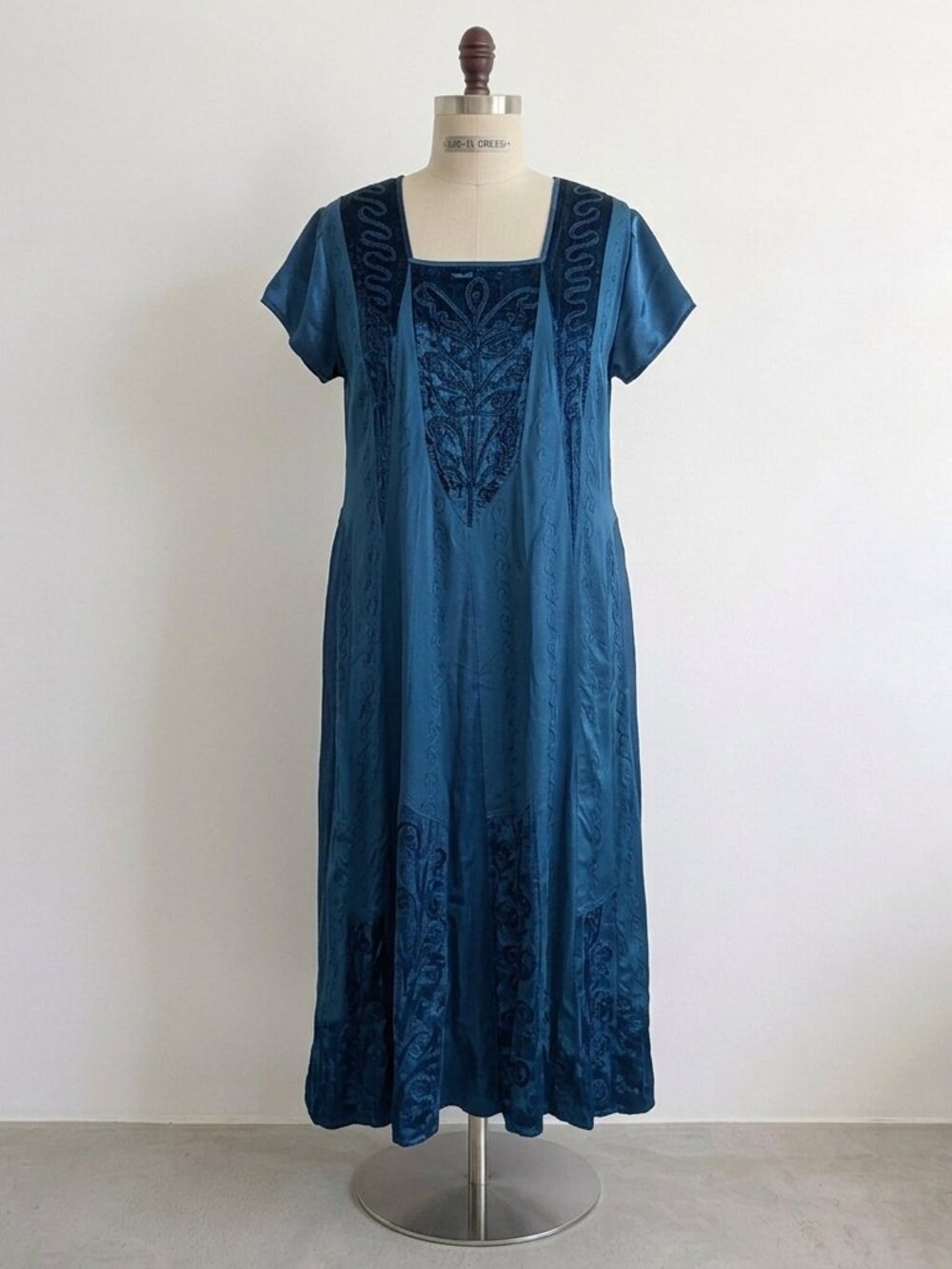 Vintage 90's Pyramid Collection 3X Maxi Dress Medieval Gothic Whimsigoth Witchy